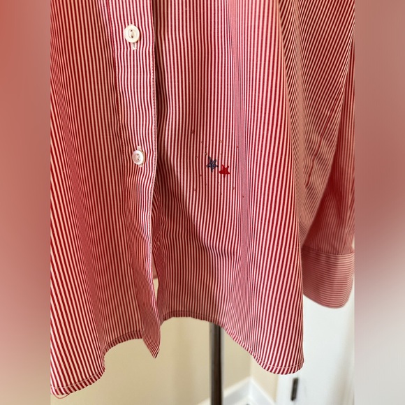 Vintage July 4th Theme Women’s Button Down Long Sleeves Shirt - Picture 4 of 14
